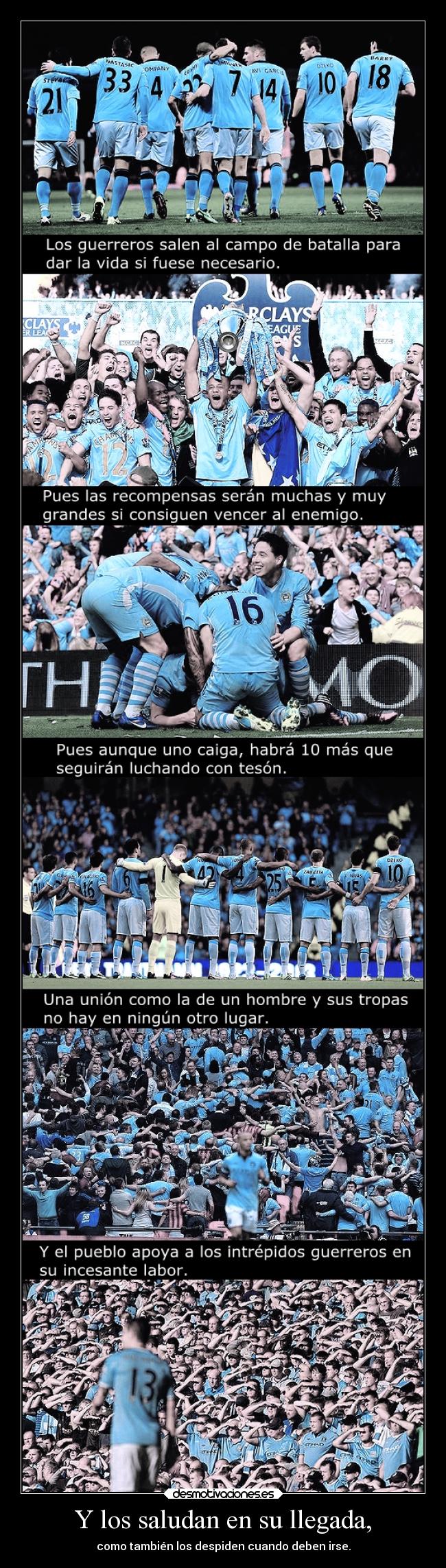 Y los saludan en su llegada, -