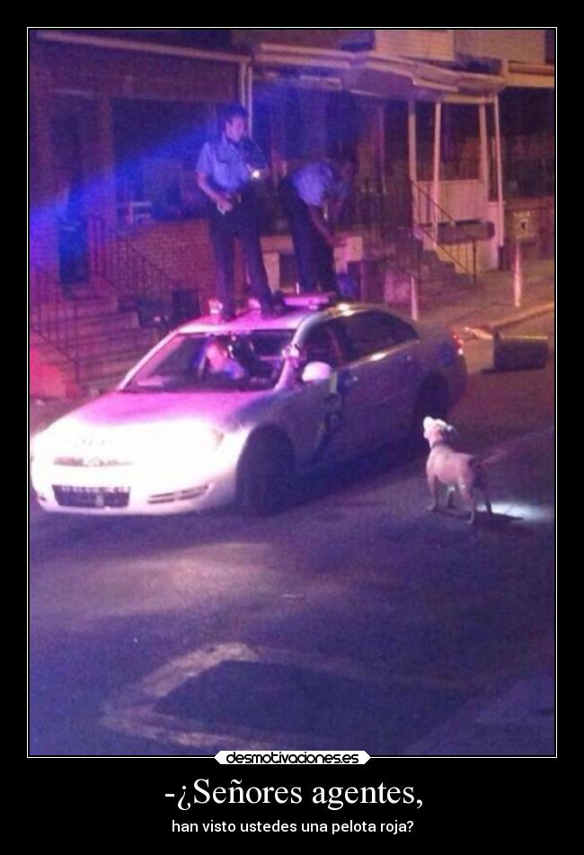 -¿Señores agentes, -