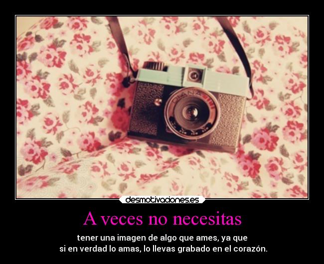 A veces no necesitas - 