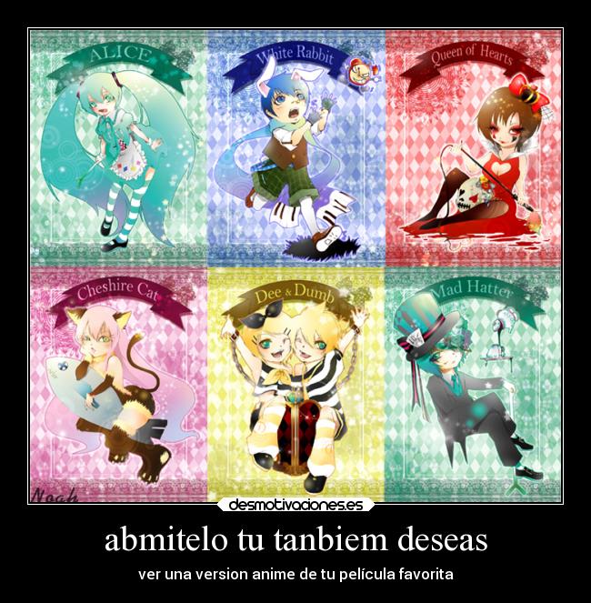 abmitelo tu tanbiem deseas - ver una version anime de tu película favorita