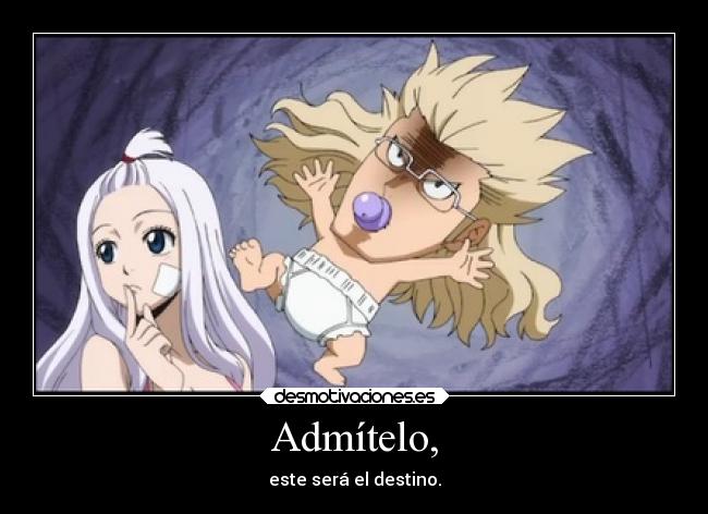 carteles anime fairy tail miragane hijo elfman desmotivaciones