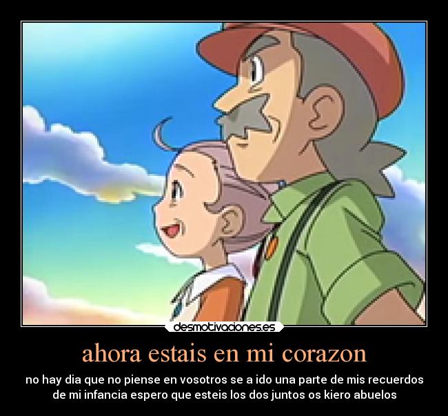 ahora estais en mi corazon -