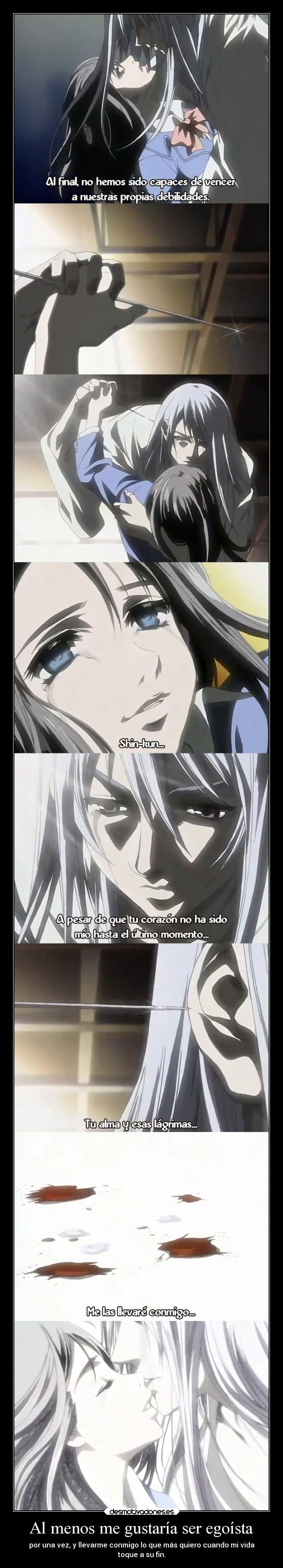 Al menos me gustaría ser egoísta -