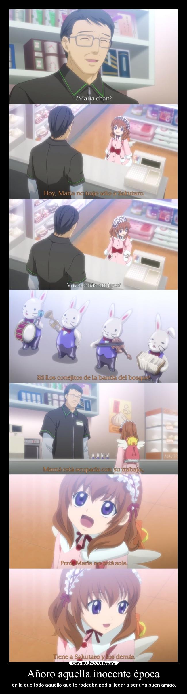 Añoro aquella inocente época -