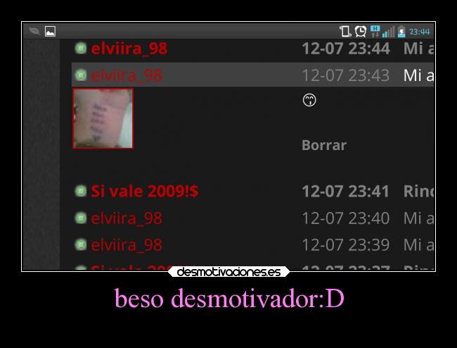 beso desmotivador:D - 