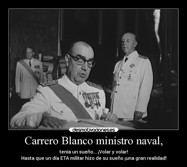 Carrero Blanco ministro naval, -