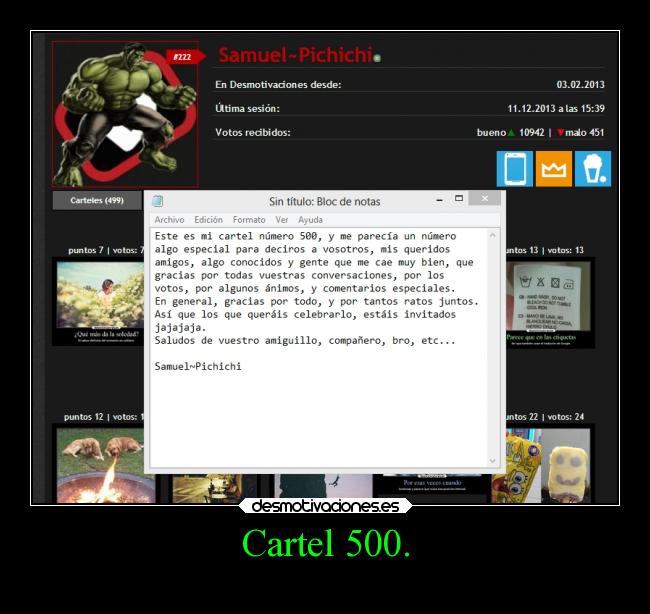 Cartel 500. - 