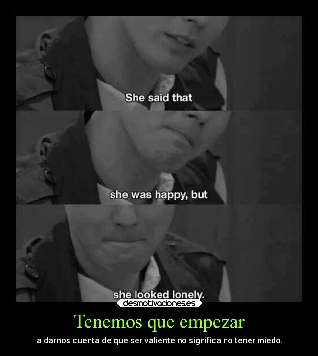 Tenemos que empezar -