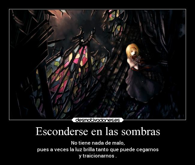 Esconderse en las sombras - 