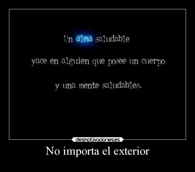 No importa el exterior - 
