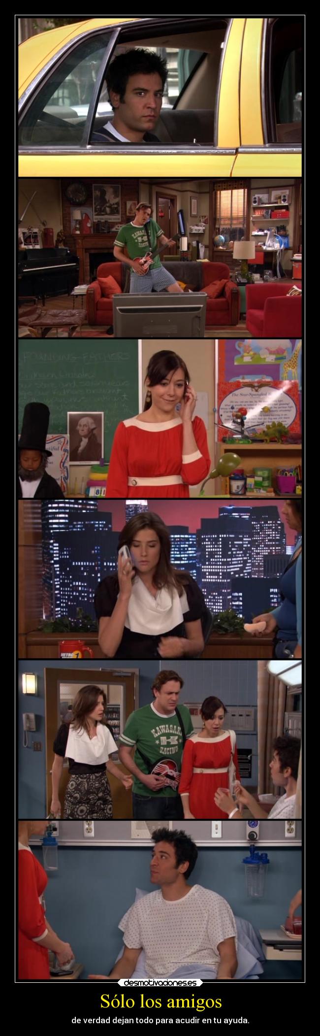 carteles amigos amigos 3x20 himym ccavm desmotivaciones