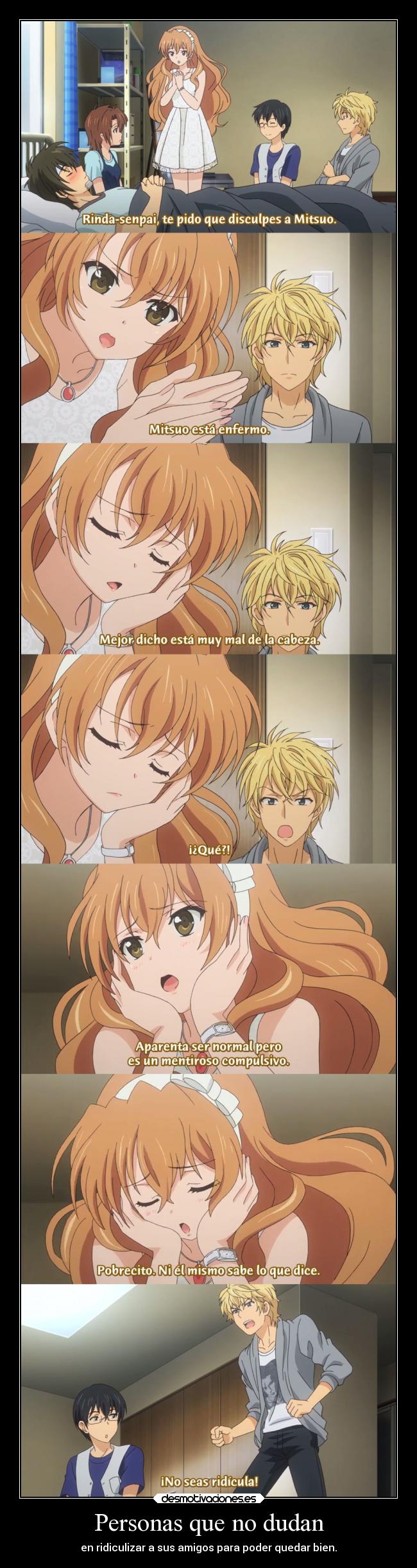 carteles amigos anime raptorhunters harukaze manga otaku golden time koko kaga ridiculo desmotivaciones