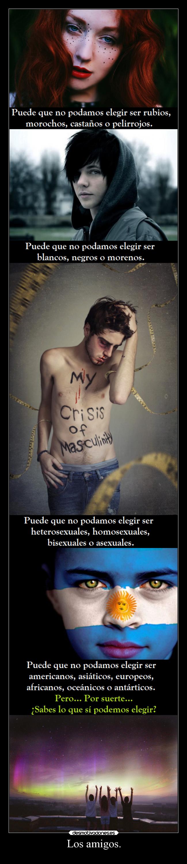Los amigos. -