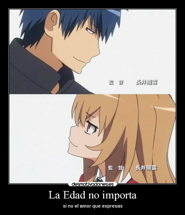 La Edad no importa - si no el amor que expresas