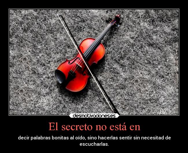 El secreto no está en - 