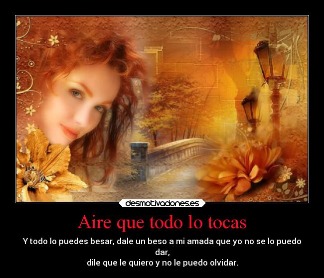 Aire que todo lo tocas -