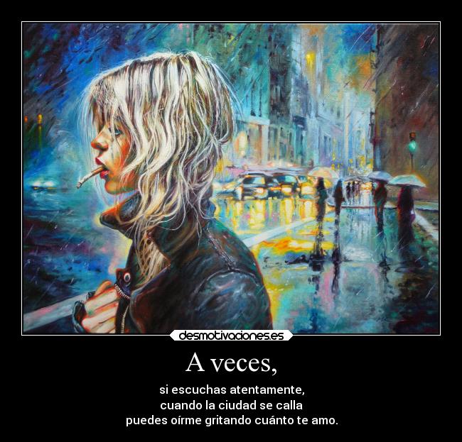 A veces, - 