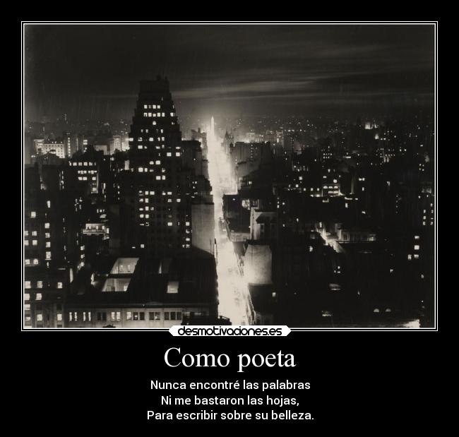 Como poeta - 