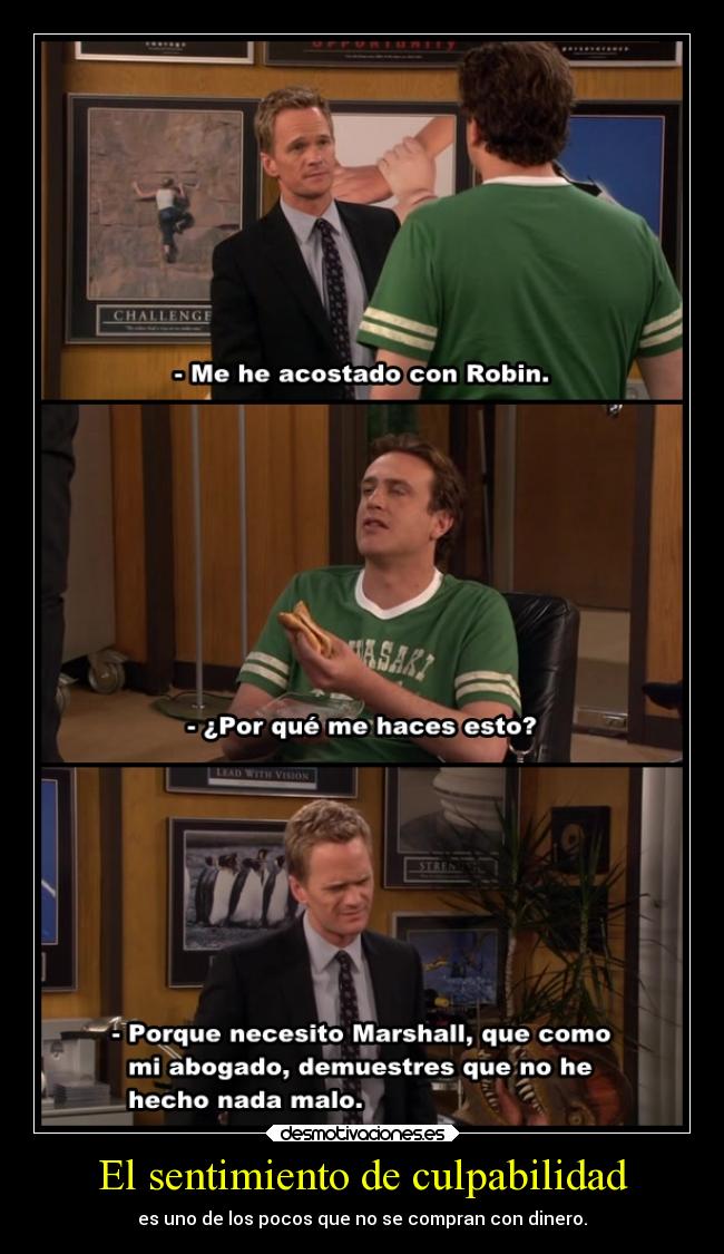 El sentimiento de culpabilidad -