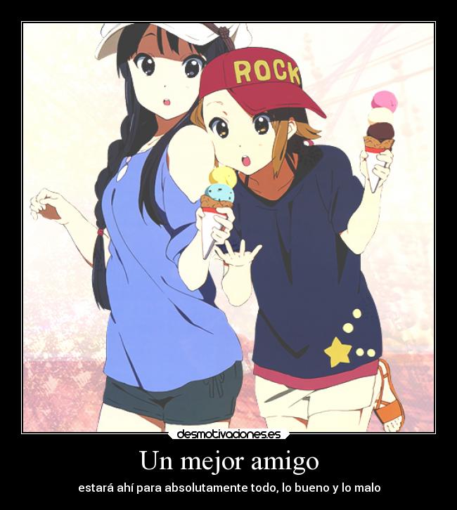 carteles anime amistad desmotivaciones
