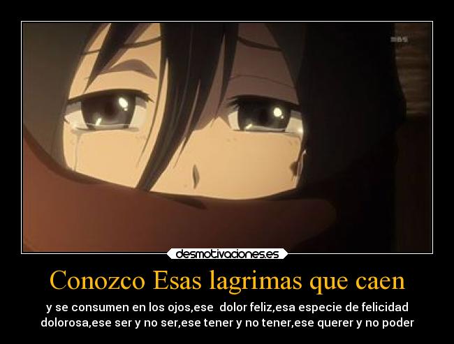 Conozco Esas lagrimas que caen - 