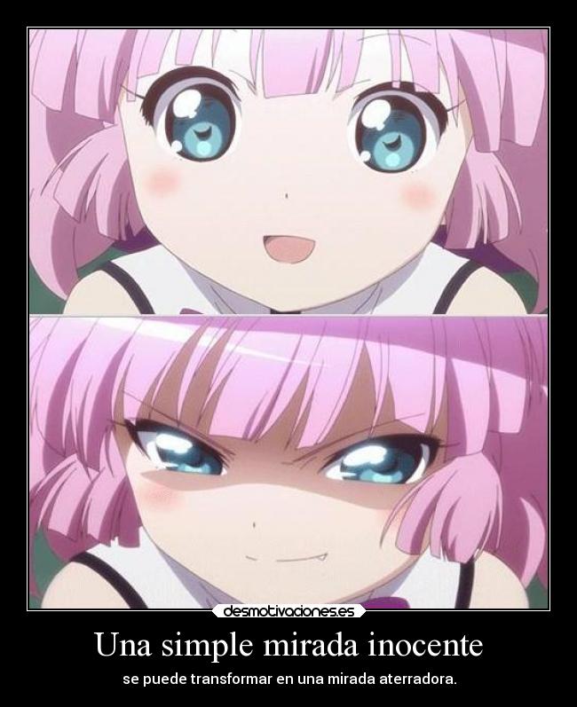 carteles anime aterradora kawaiii desmotivaciones