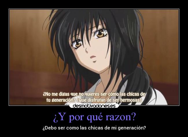 ¿Y por qué razon? -