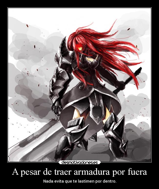 A pesar de traer armadura por fuera - 