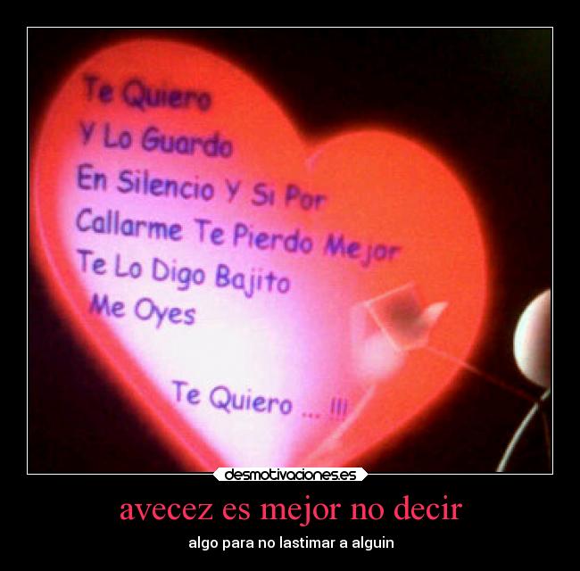 avecez es mejor no decir - algo para no lastimar a alguin