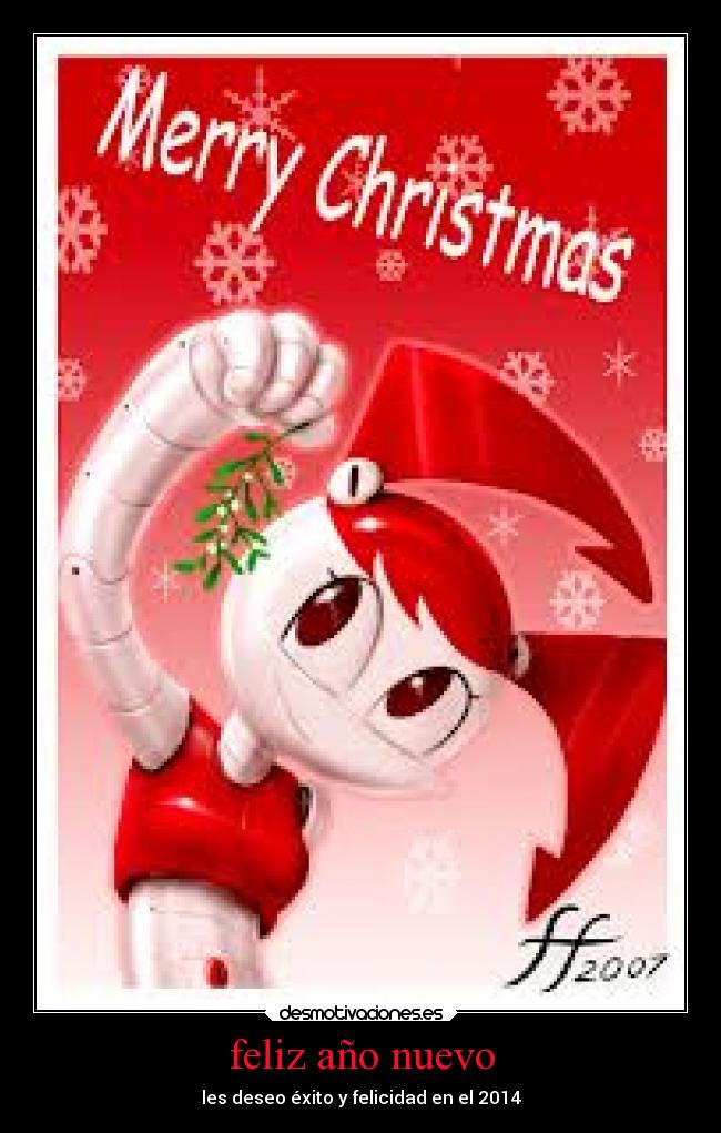 feliz año nuevo - les deseo éxito y felicidad en el 2014