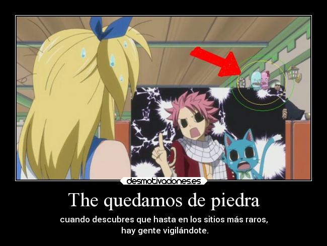 carteles anime fairy tail raros que vigilan desmotivaciones