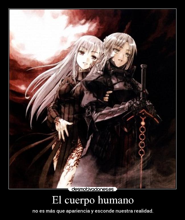 carteles anime fate hollow ataraxia dark sakura matou saber alter desmotivaciones