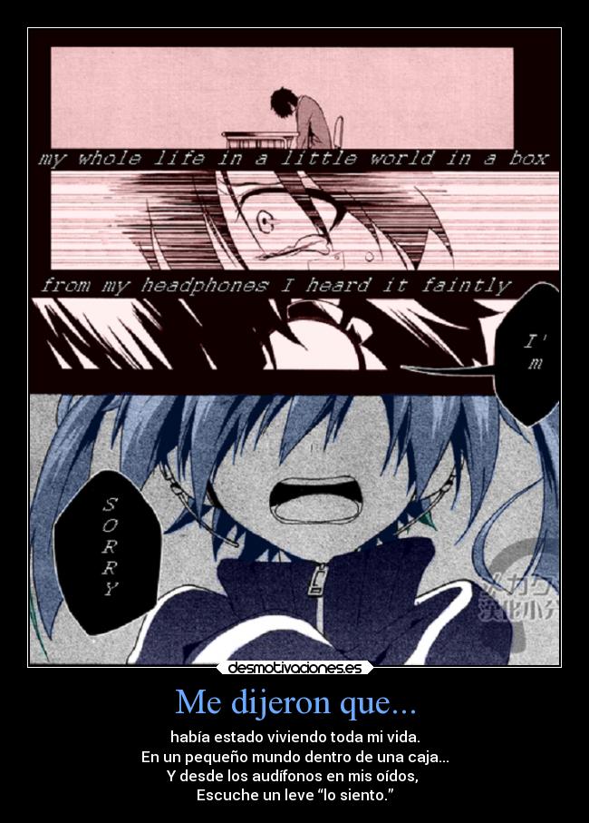 carteles anime kagerou days kagerpu project ene haruka vocaloid desmotivaciones