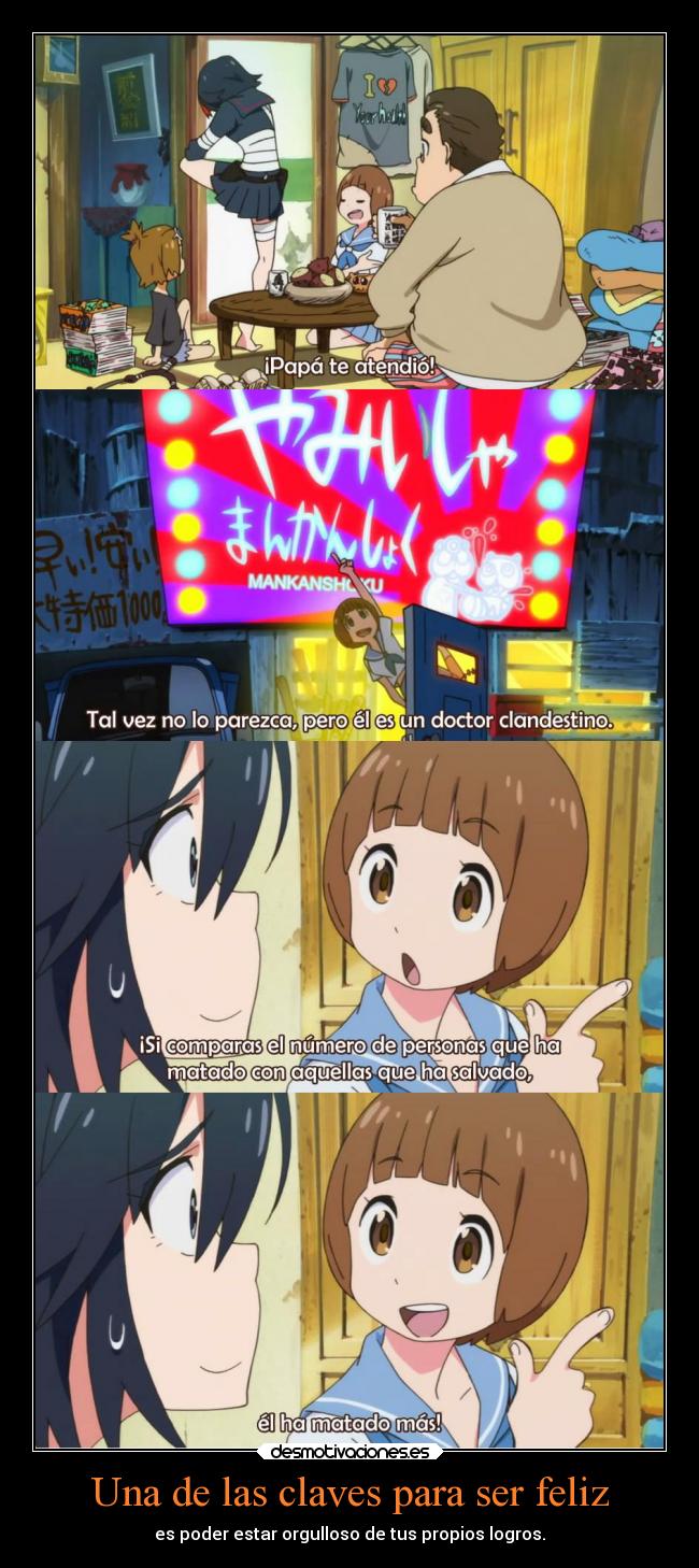 Una de las claves para ser feliz - es poder estar orgulloso de tus propios logros.