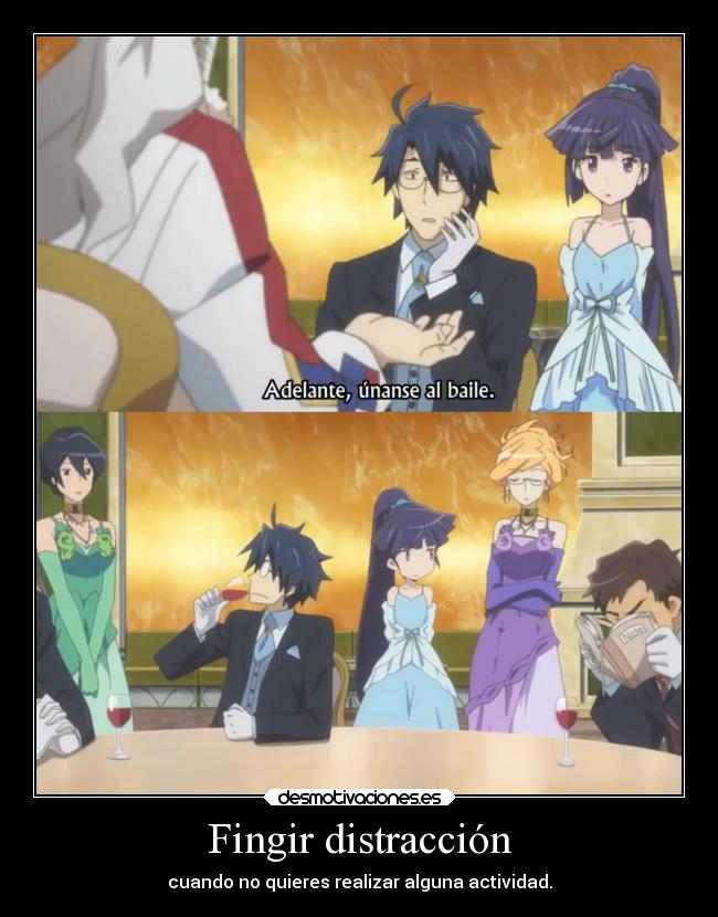 Fingir distracción -