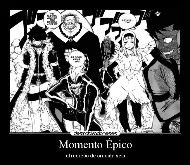 carteles anime manga fairy tail oracion seis regreso solo por rato tambien jellal desmotivaciones