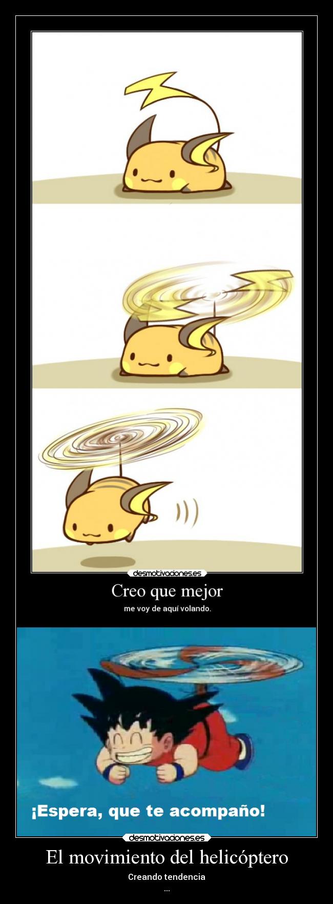 El movimiento del helicóptero - 