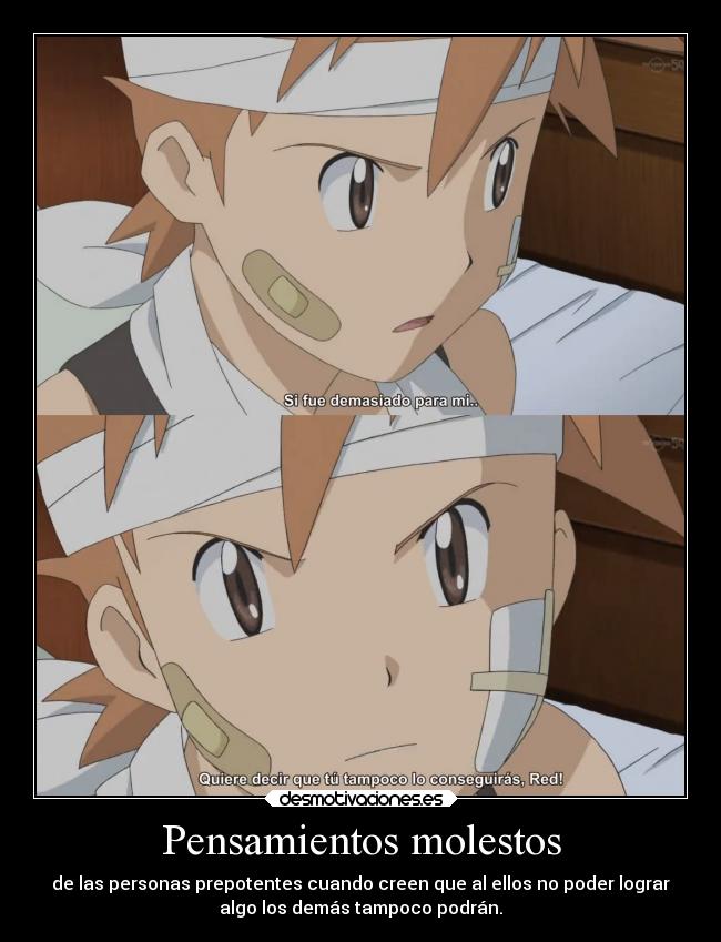 Pensamientos molestos -