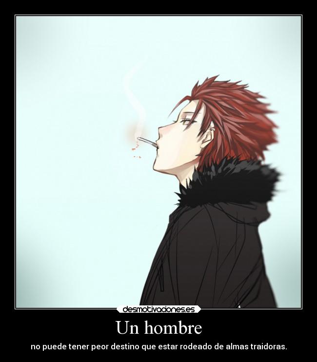 carteles anime project suoh mikoto desmotivaciones