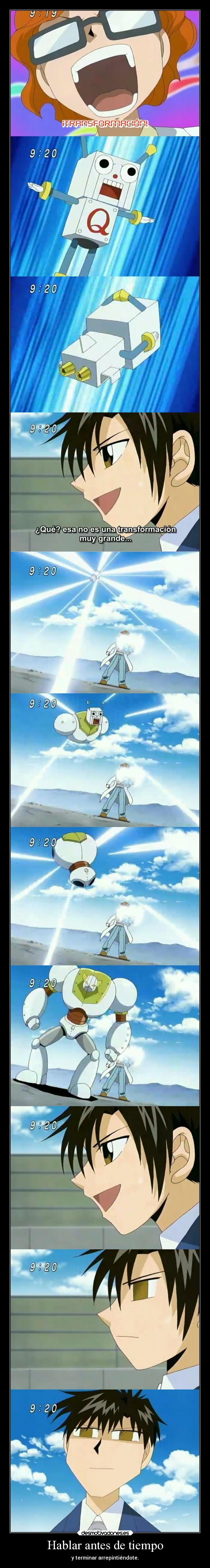 Hablar antes de tiempo - 