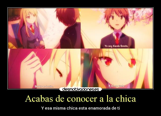 carteles anime shiina mashiro sakurasou pet kanojo kanda sorata desmotivaciones