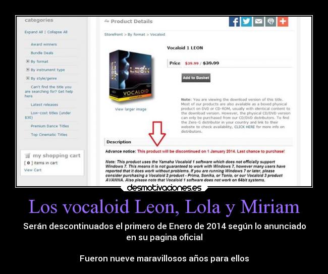 carteles anime vocaloid leon lola miriam desmotivaciones