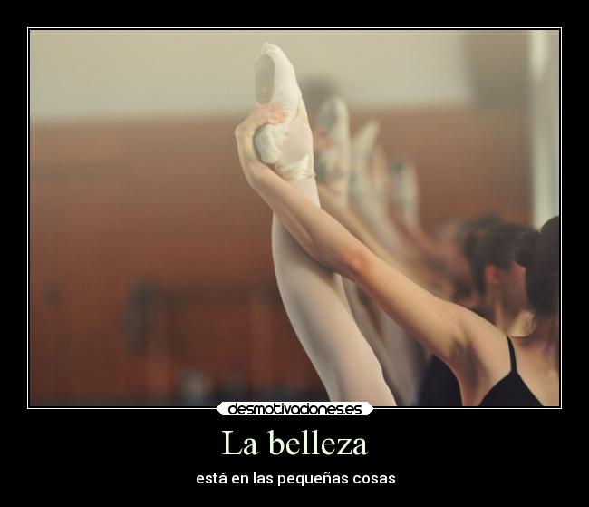 La belleza - está en las pequeñas cosas