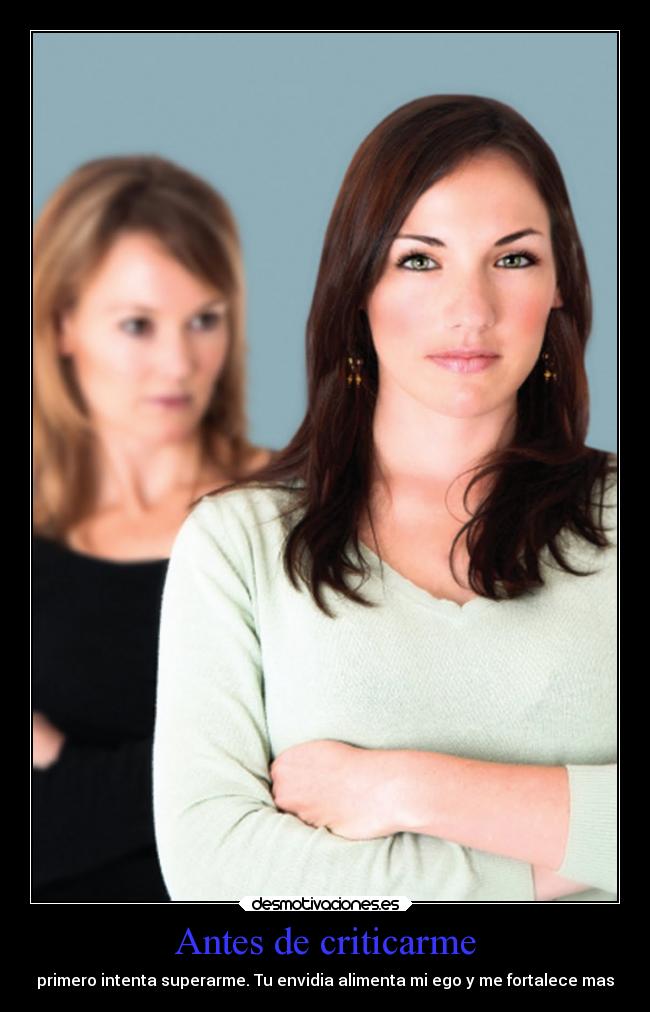 Antes de criticarme -