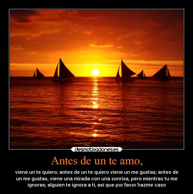 Antes de un te amo, -