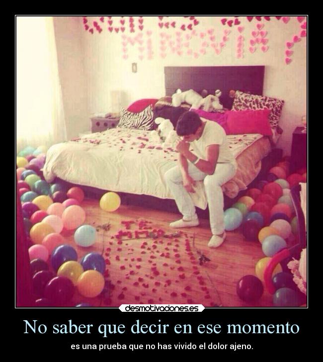 No saber que decir en ese momento - 