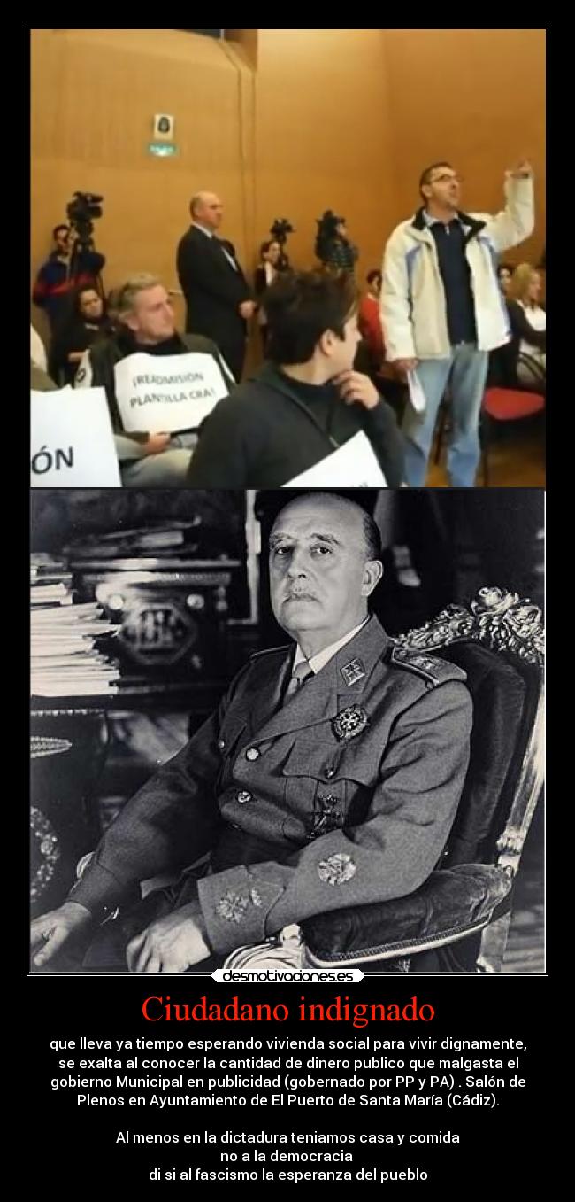 Ciudadano indignado -