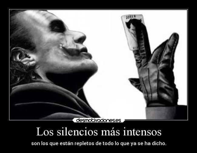 Los silencios más intensos -