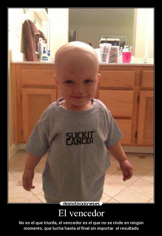 El vencedor - No es el que triunfa, el vencedor es el que no se rinde en ningún
momento, que lucha hasta el final sin importar  el resultado