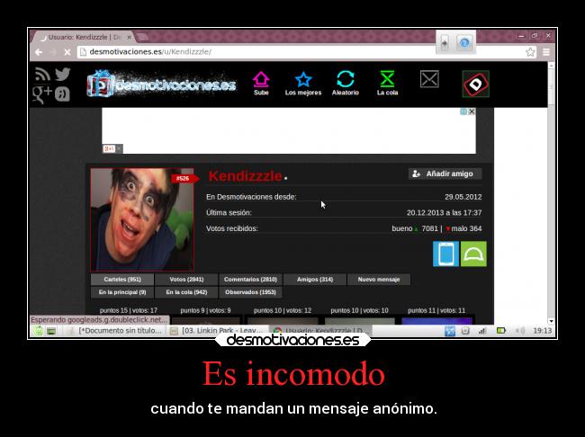 Es incomodo -